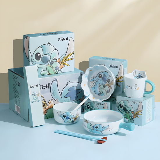 Stitch Porcelain Set 6 Pcs